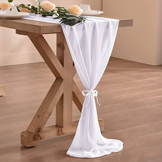 10Ft. Chiffon Table Runner Image 9