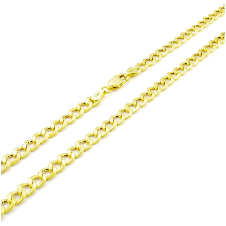 10K Gold Moricci 2MM Italian Cuban Chain Necklace Image 1