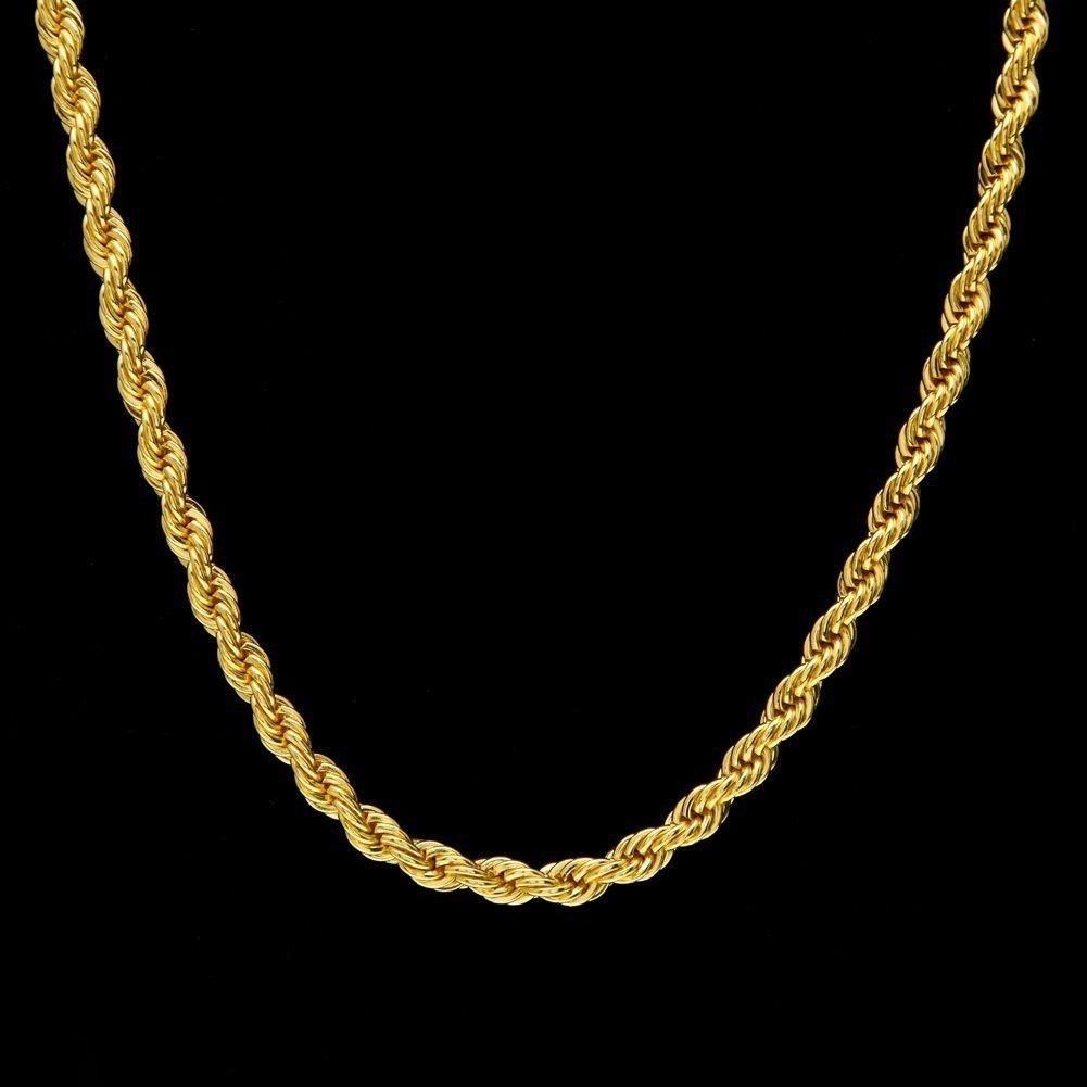 10K Solid Gold Rope Chain Image 2