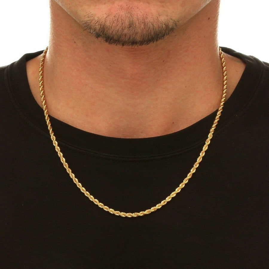 10k Solid Gold Rope Chain 2.5mm Image 1