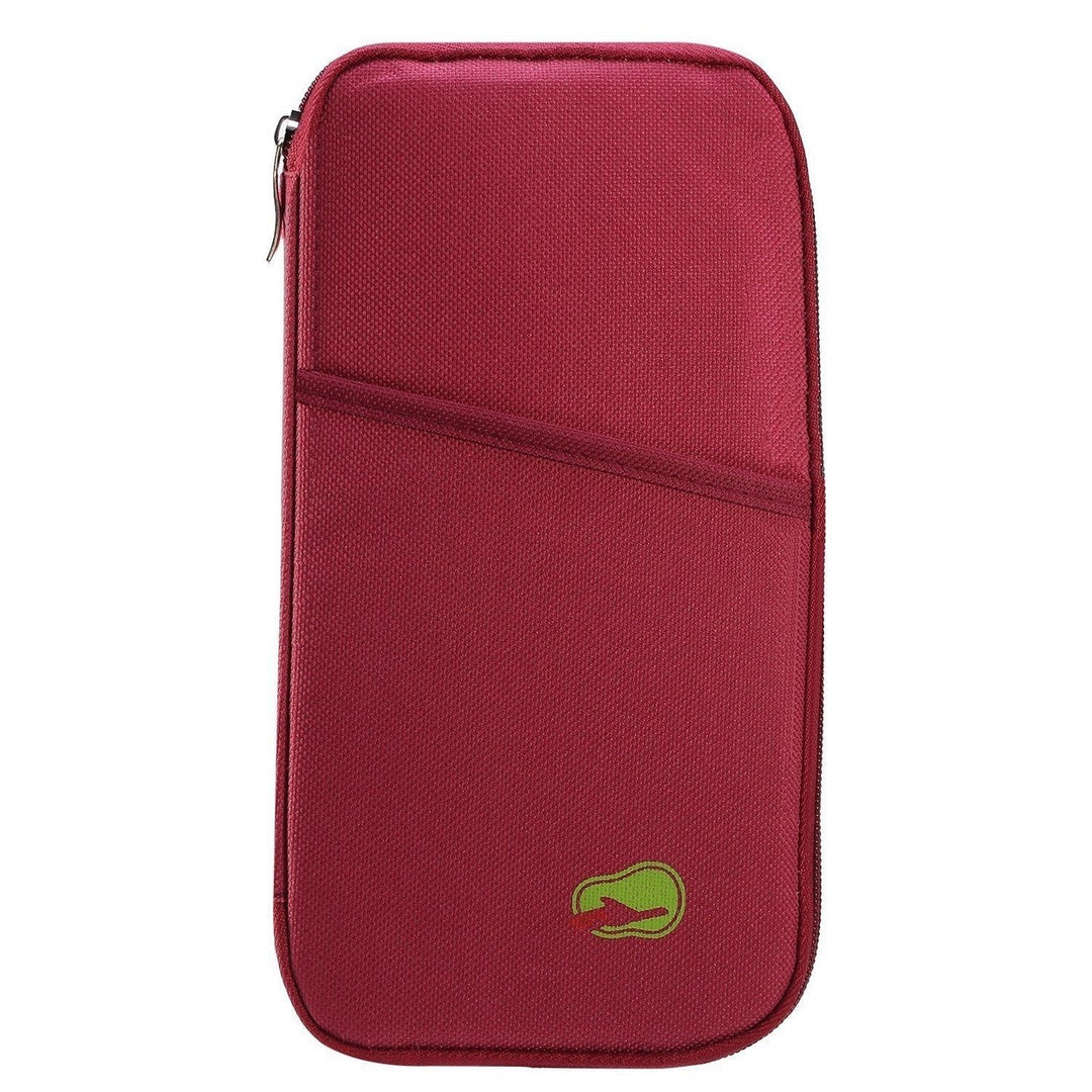 12 Pocket Travel Passport Wallet Image 3