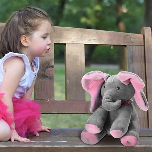 12-Inch Stuffed Plush Elephant Doll Image 10