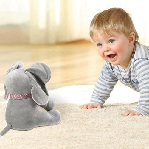 12-Inch Stuffed Plush Elephant Doll Image 11