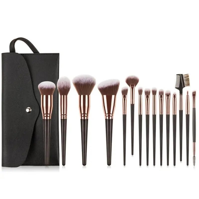 15-Pieces Set: Professional Makeup Brush Image 2