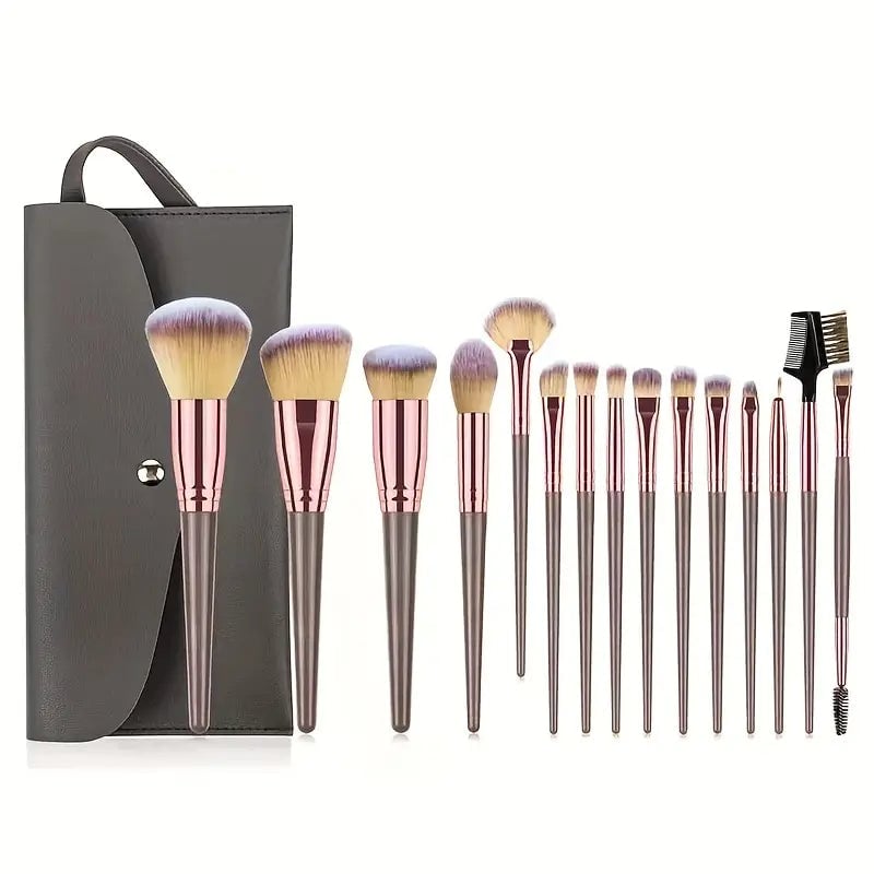 15-Pieces Set: Professional Makeup Brush Image 3