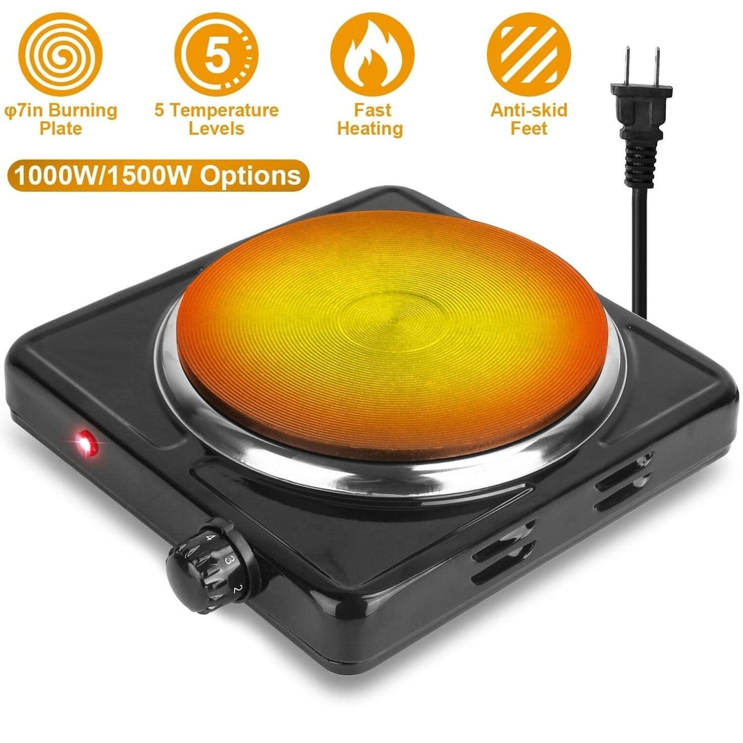 1500W Portable Heating Hot Plate Stove Countertop with Non Slip Rubber Image 11