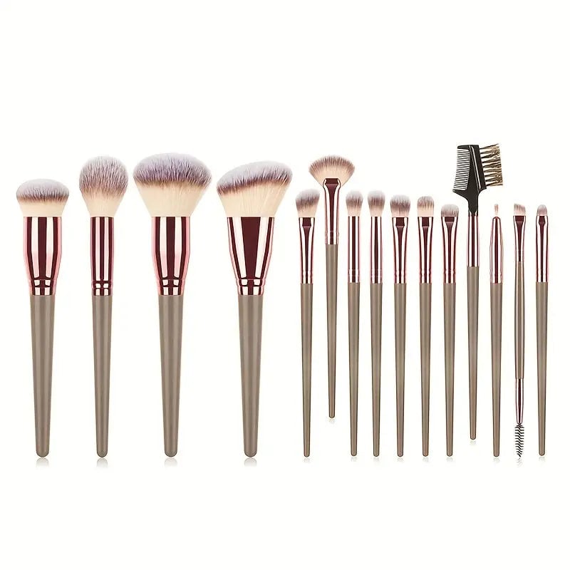 15-Pieces Set: Professional Makeup Brush Image 4