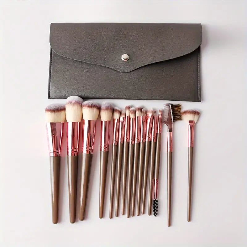 15-Pieces Set: Professional Makeup Brush Image 7