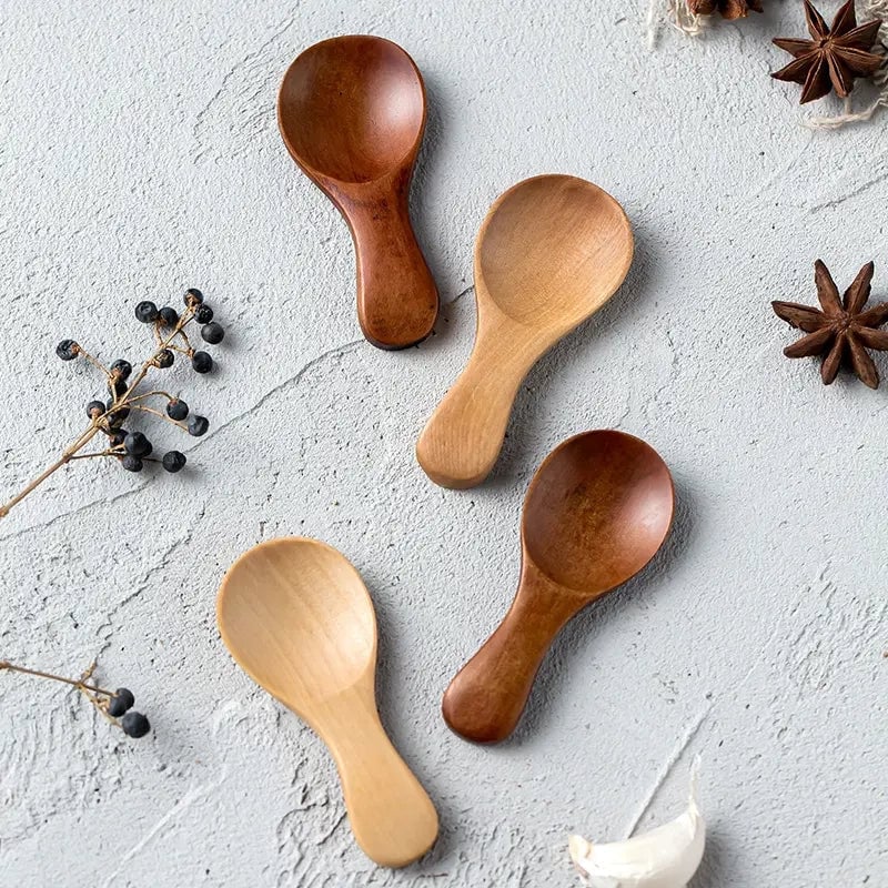 10-Pieces: Mini Wooden Spoons Image 4