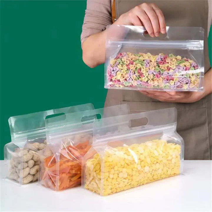 10-Pieces: Reusable Silicone Leakproof Food Storage Bags Image 1