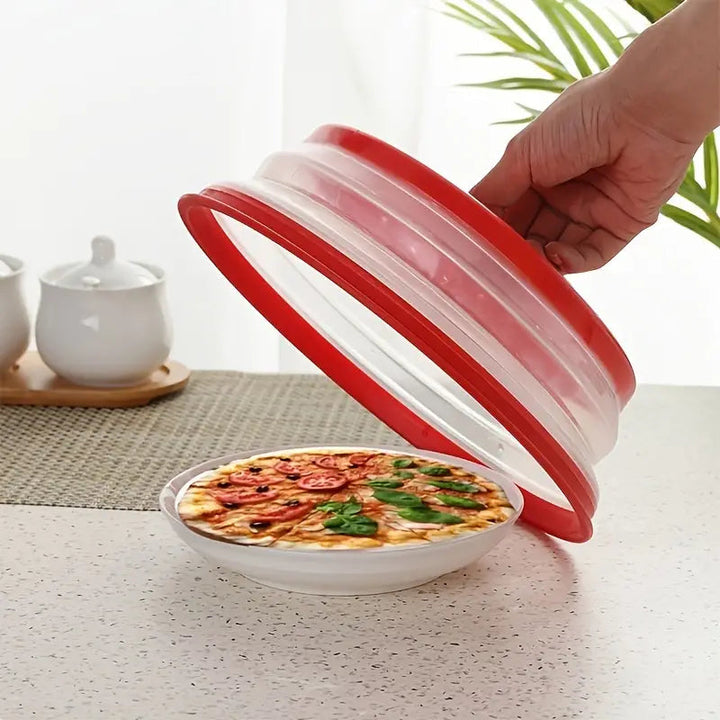 10.5 inch Collapsible Food Plate Lid Cover Image 4