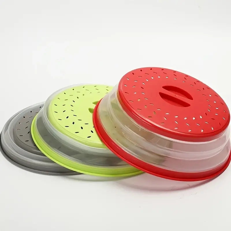 10.5 inch Collapsible Food Plate Lid Cover Image 6