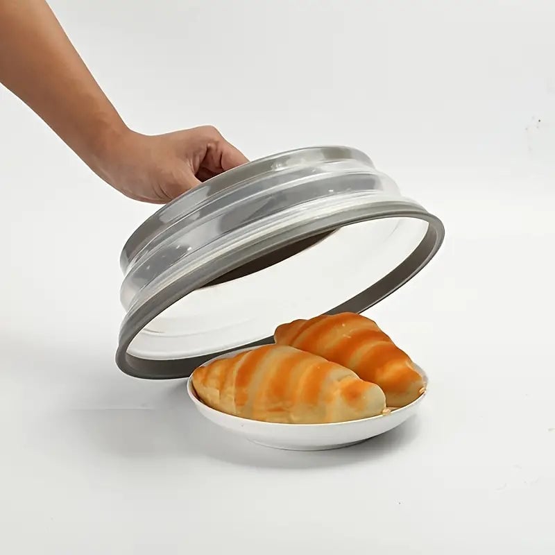 10.5 inch Collapsible Food Plate Lid Cover Image 9