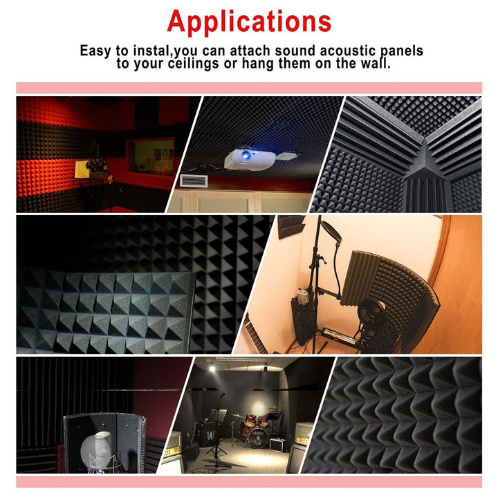 12-Pack: Sound Absorbing Foam for Recording Studio Image 9