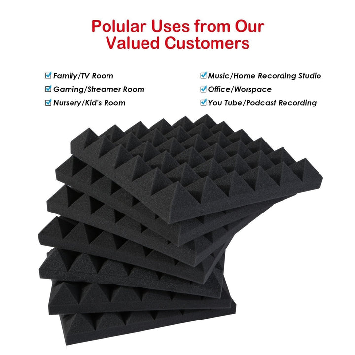 12-Pack: Sound Absorbing Foam for Recording Studio Image 11