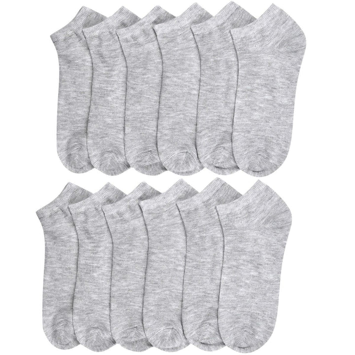 12-Pairs: Womens Classic Low Cut Socks Image 2