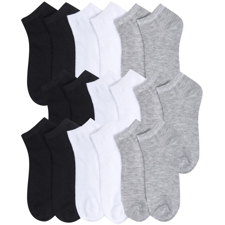 12-Pairs: Womens Classic Low Cut Socks Image 4