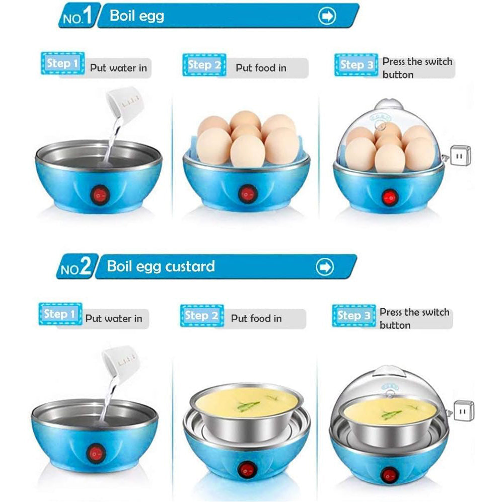 14-Egg Electric Rapid Egg Steam Bun Cooker Image 8