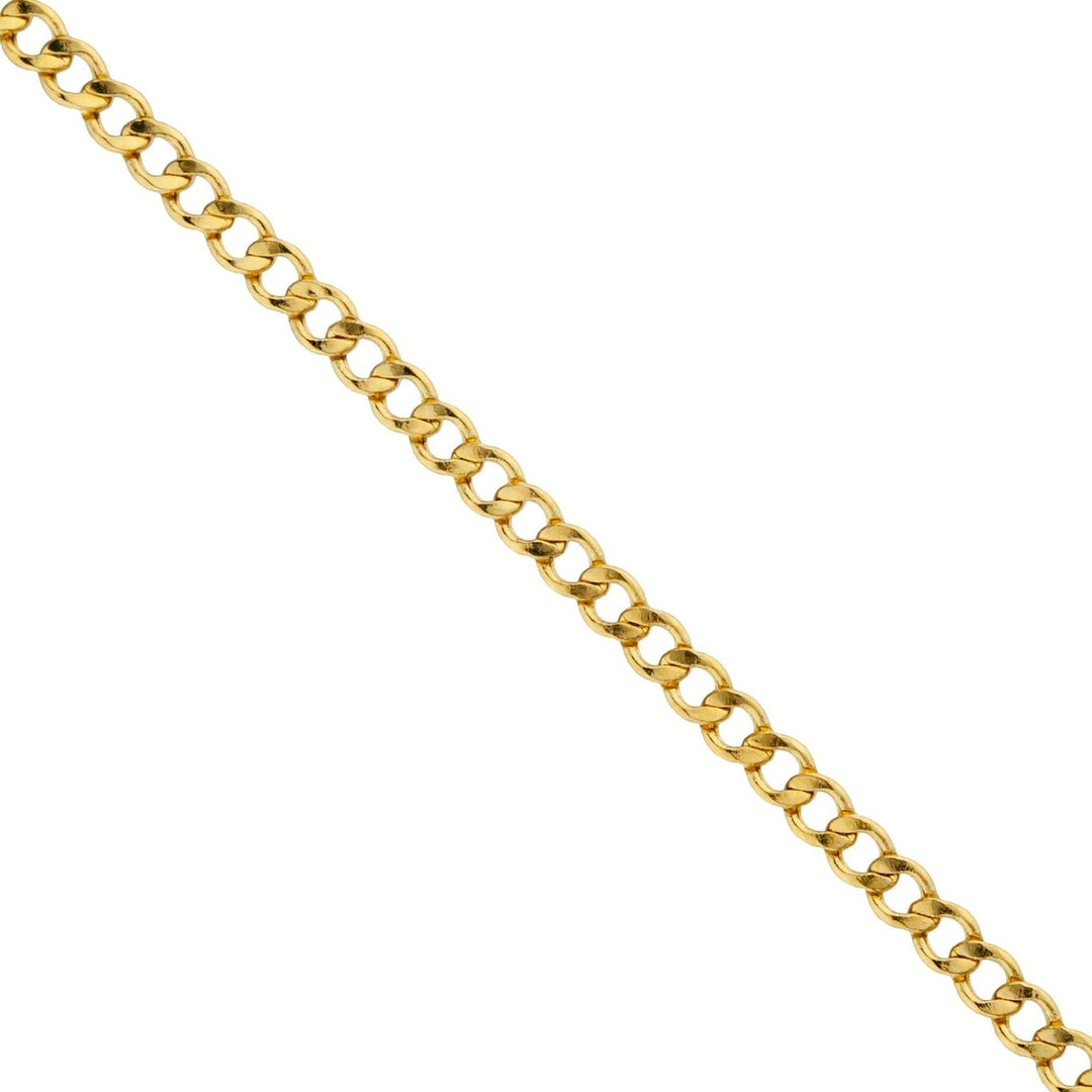 14K Solid Yellow Gold 2mm Cuban Necklace Chain Image 2