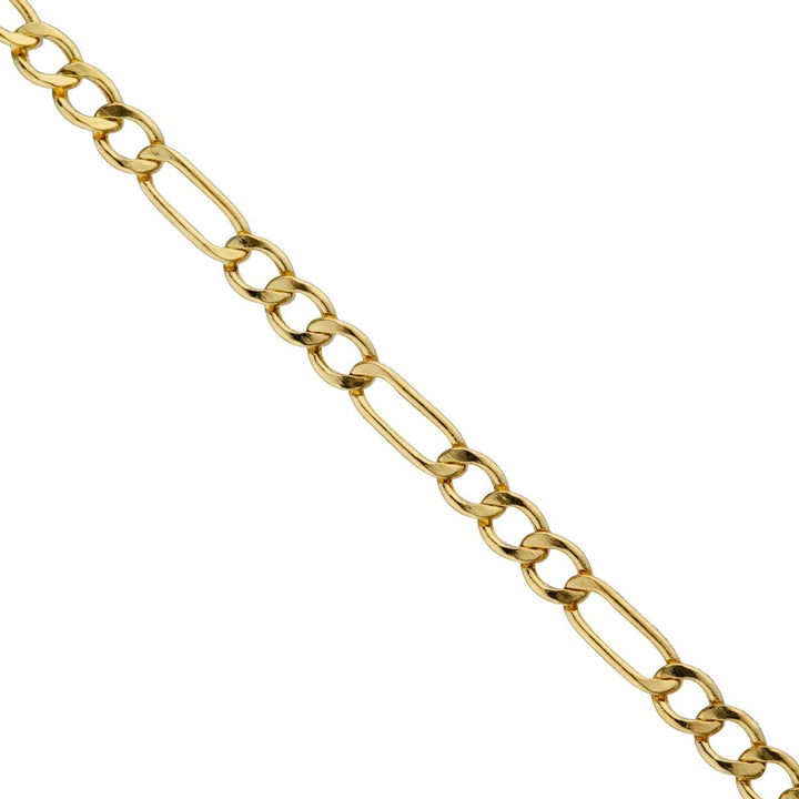 14k Yellow Gold Figaro Chain Image 2