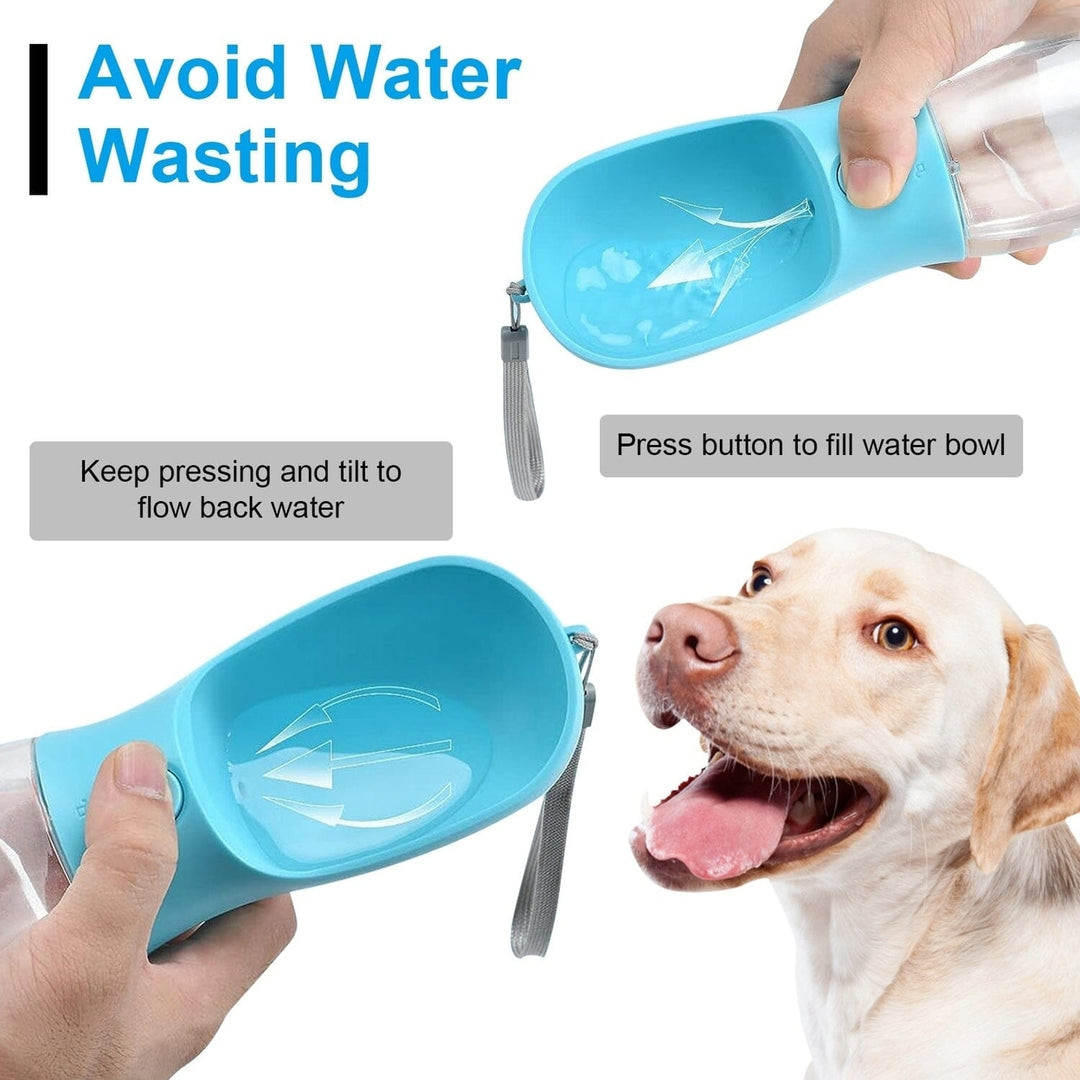 18.6 oz Portable Dog Water Dispenser with Detachable Food Container Image 10