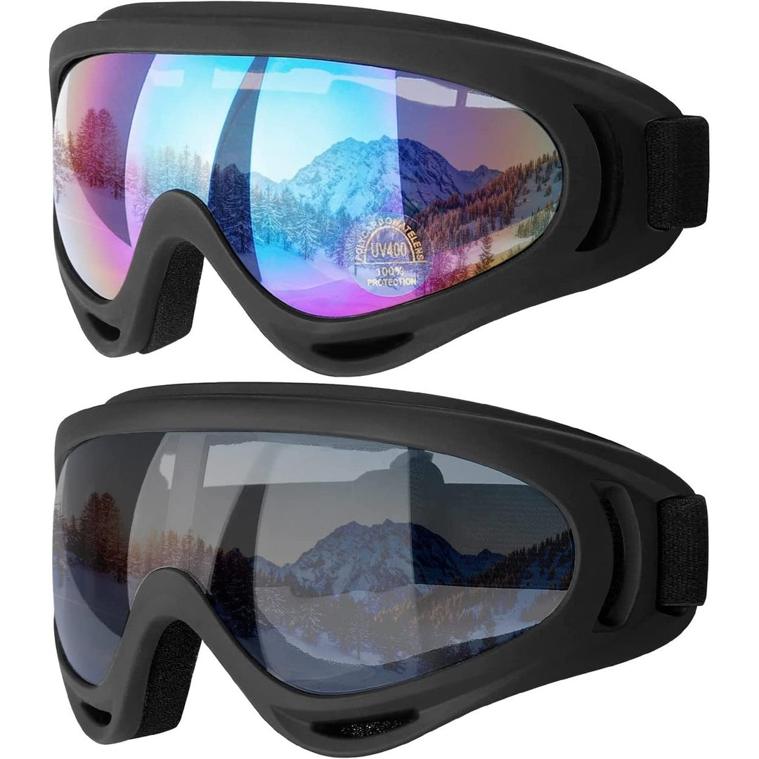 2-Pack: Anti-Scratch Dustproof Sports Goggles Image 1