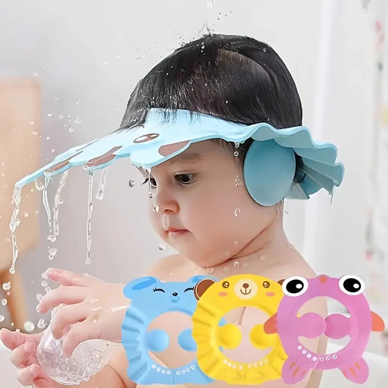 2-Pack: Baby Shower Cap Shield Adjustable Image 1