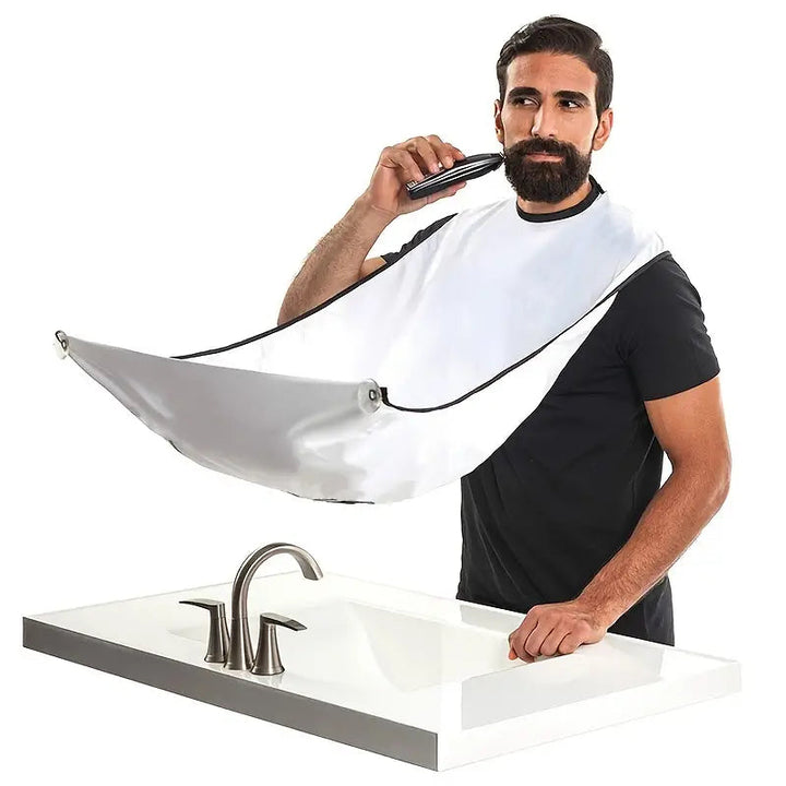 2-Pack: Beard Shave Apron Bib Trimmer Holder Rack Image 6