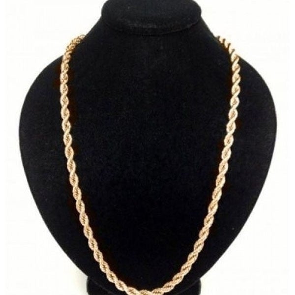 18K Solid Gold Rope Chain Image 1