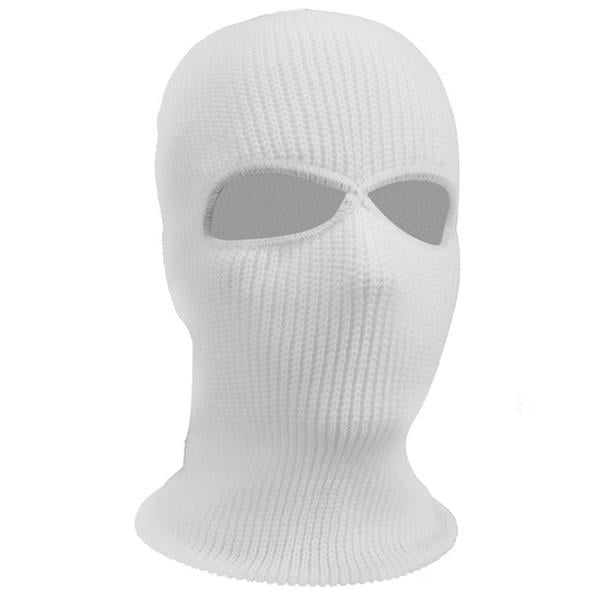 2 Holes Full Face Cover Hood Knitted Balaclava Face Mask Image 8