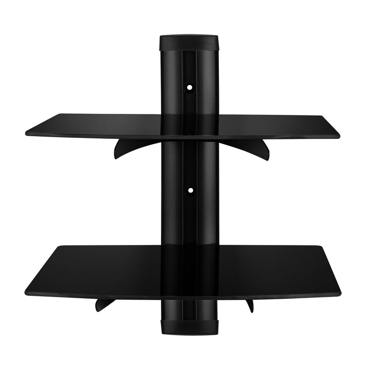 2 Tier Dual Glass Shelf Wall Mount Image 2