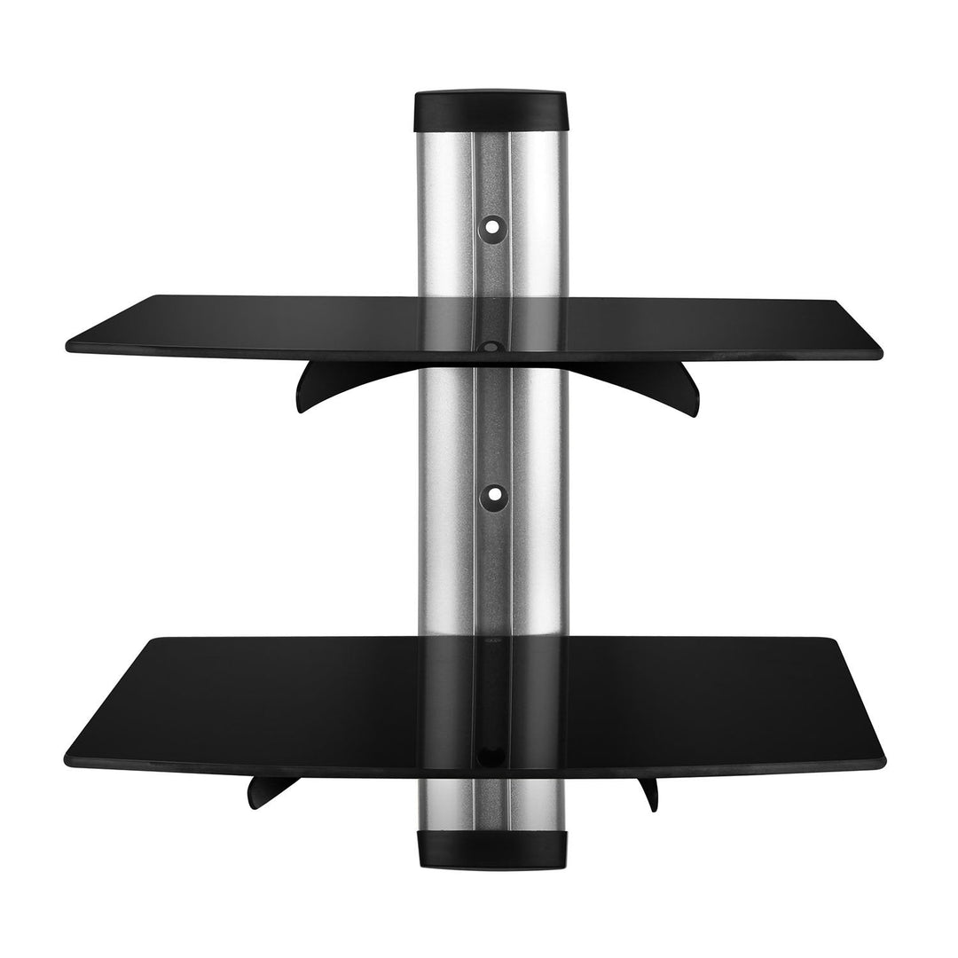 2 Tier Dual Glass Shelf Wall Mount Image 3