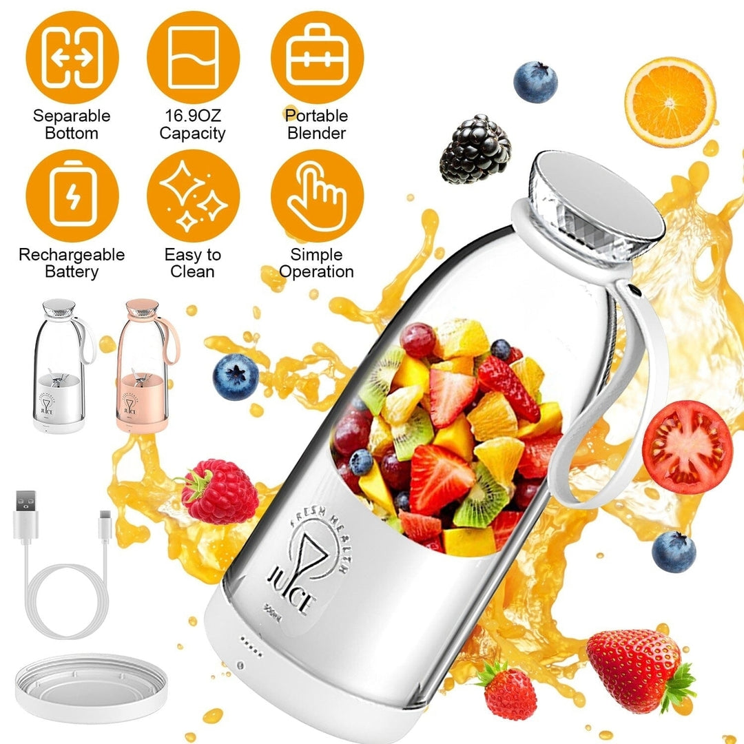 2-in-1 Portable Fruit Blender Rechargeable Image 9