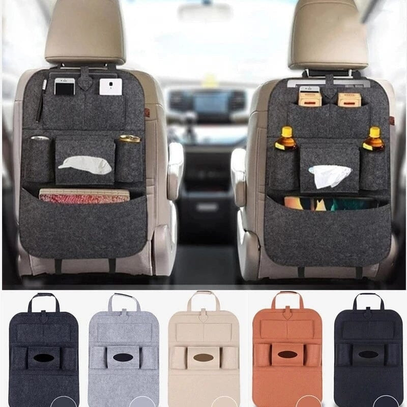 2-Pack: Car Seat Back Storage Bag Multifunctional Adjustable Backseat Storage Bag Image 1