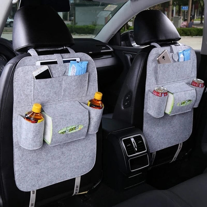 2-Pack: Car Seat Back Storage Bag Multifunctional Adjustable Backseat Storage Bag Image 7