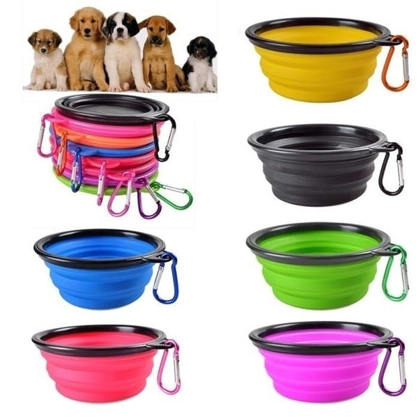 2-Pack: Collapsible Food Water Travel Bowl Image 1