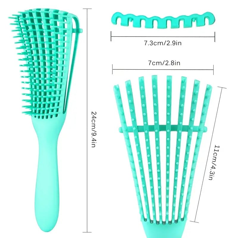 2-Pack: Detangler Brush for Curly Hair Afro Textured 3a to 4c Kinky Wavy Image 7