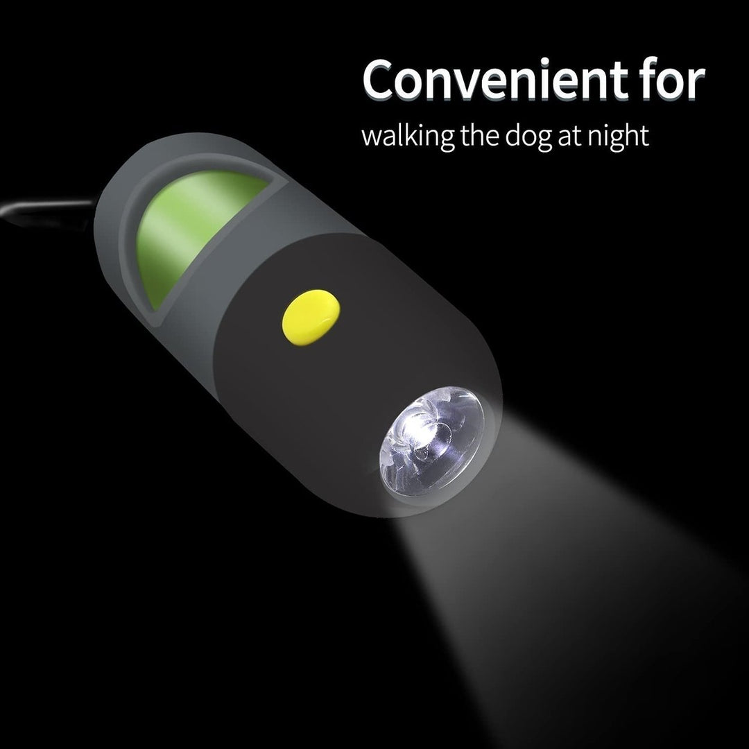 2-Pack: Dog Poop Bag Dispenser with Built-in LED Flashlight Image 7