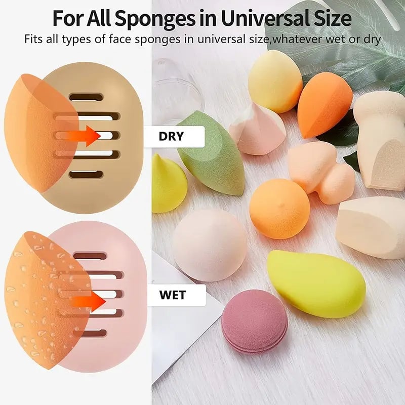 2-Pack: Silicone Makeup Sponge Holder Case Image 12