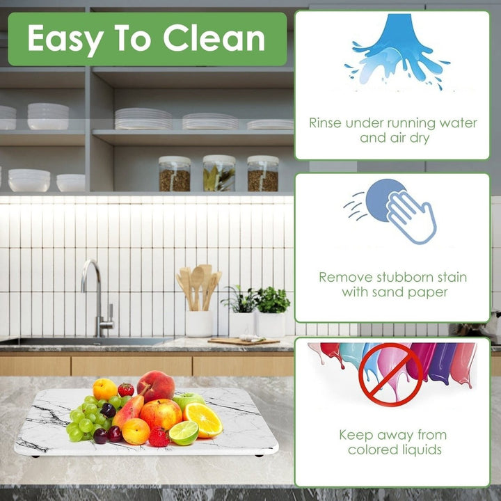 2-Pack: Stone Dish Drying Mat Silicone Diatomaceous Earth Mat Image 12