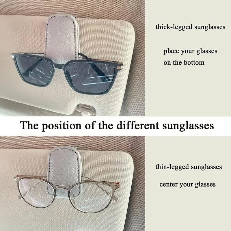 2-Pack: Sunglasses Holders for Car Visor Image 8