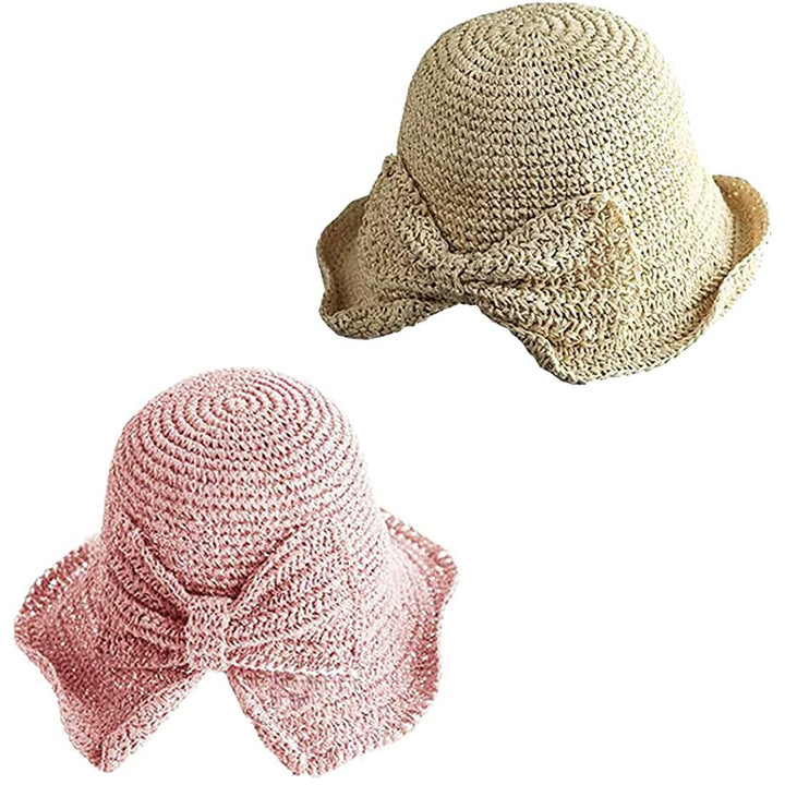 2-Pack: Foldable Wide Brim Floppy Straw Hat Image 4