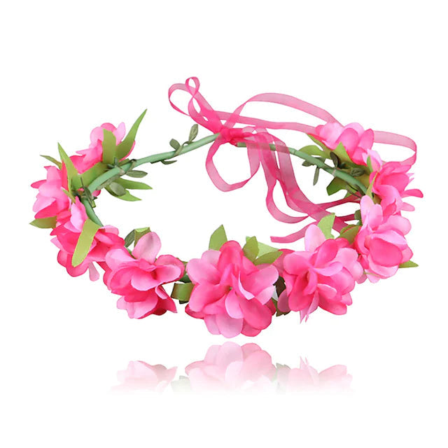 2-Pack: Girls Floral Style Polyester Hair Accessories Image 4