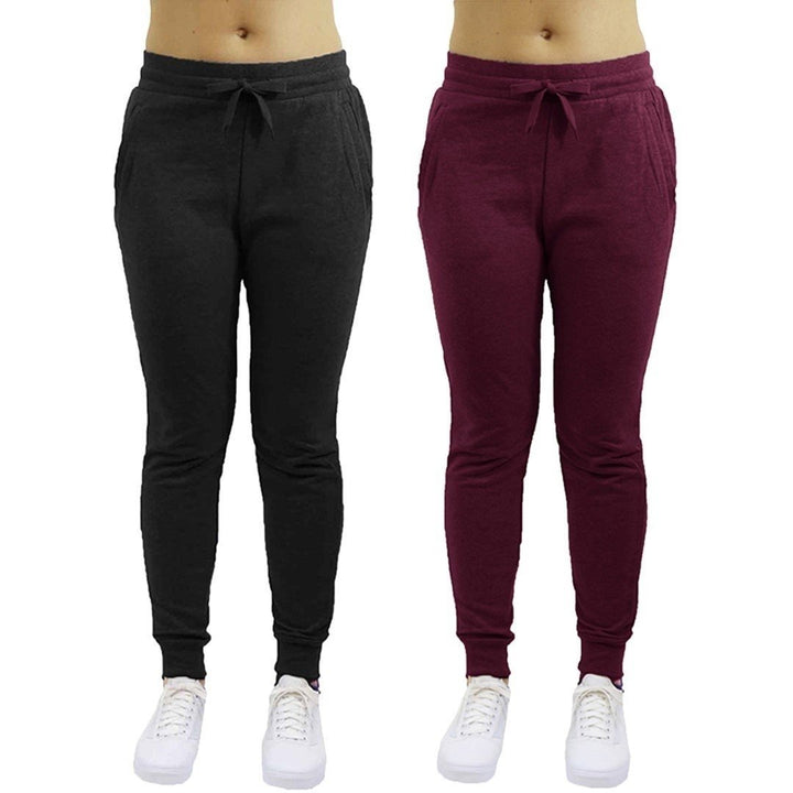 2-Pack: Galaxy By Harvic Womens Heavyweight Fleece-Lined Joggers Image 6