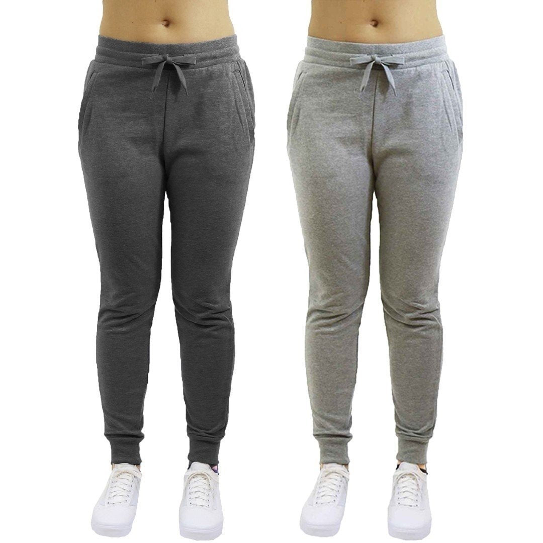 2-Pack: Galaxy By Harvic Womens Heavyweight Fleece-Lined Joggers Image 7