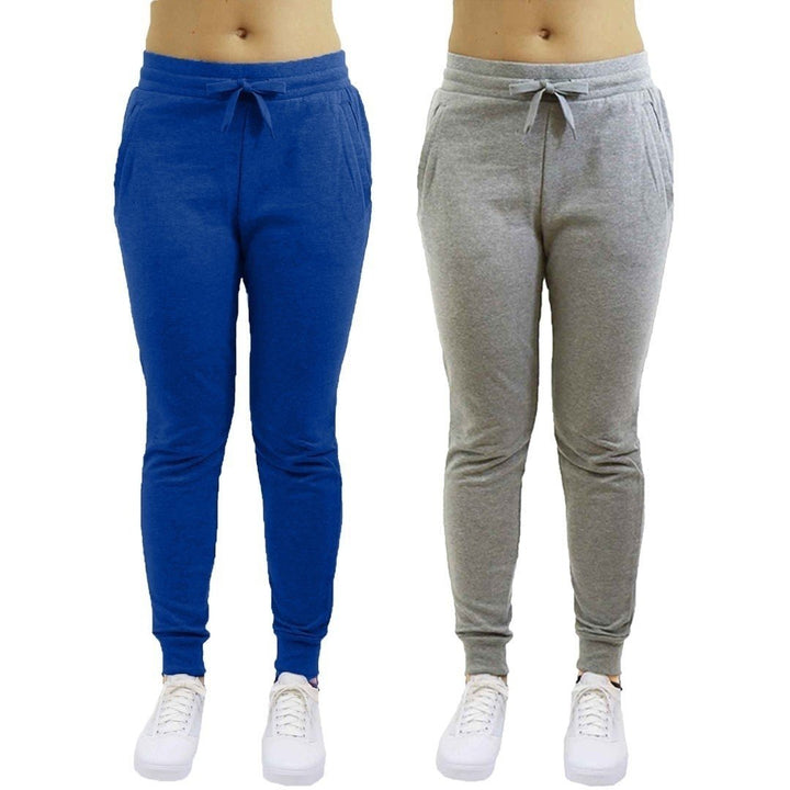 2-Pack: Galaxy By Harvic Womens Heavyweight Fleece-Lined Joggers Image 9