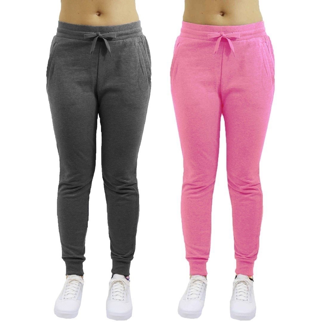 2-Pack: Galaxy By Harvic Womens Heavyweight Fleece-Lined Joggers Image 10