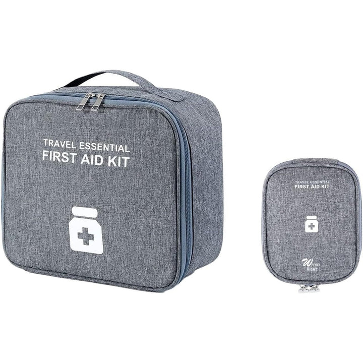 2-Pack: Household Medical Storage Bag with Outdoor Camping First Aid Kit Pill Case Image 3