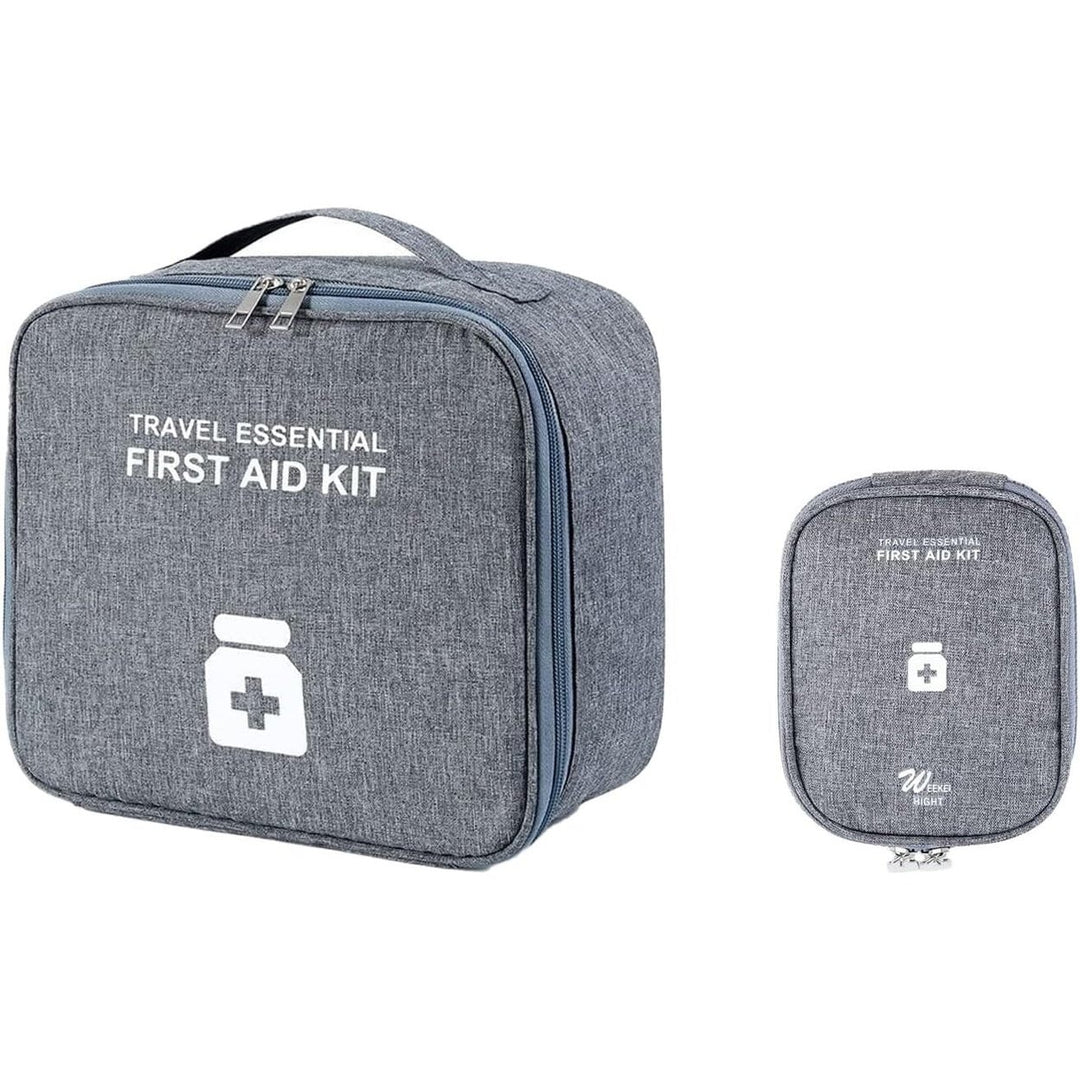 2-Pack: Household Medical Storage Bag with Outdoor Camping First Aid Kit Pill Case Image 1