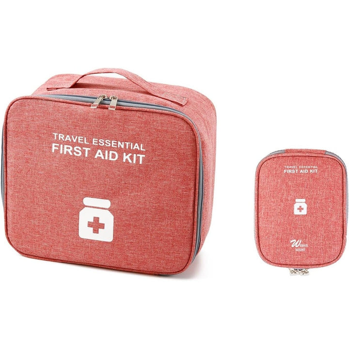 2-Pack: Household Medical Storage Bag with Outdoor Camping First Aid Kit Pill Case Image 6